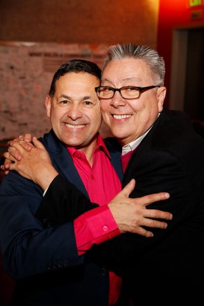 Cast member Ric Salinas and actor Dan Guerrero Photo