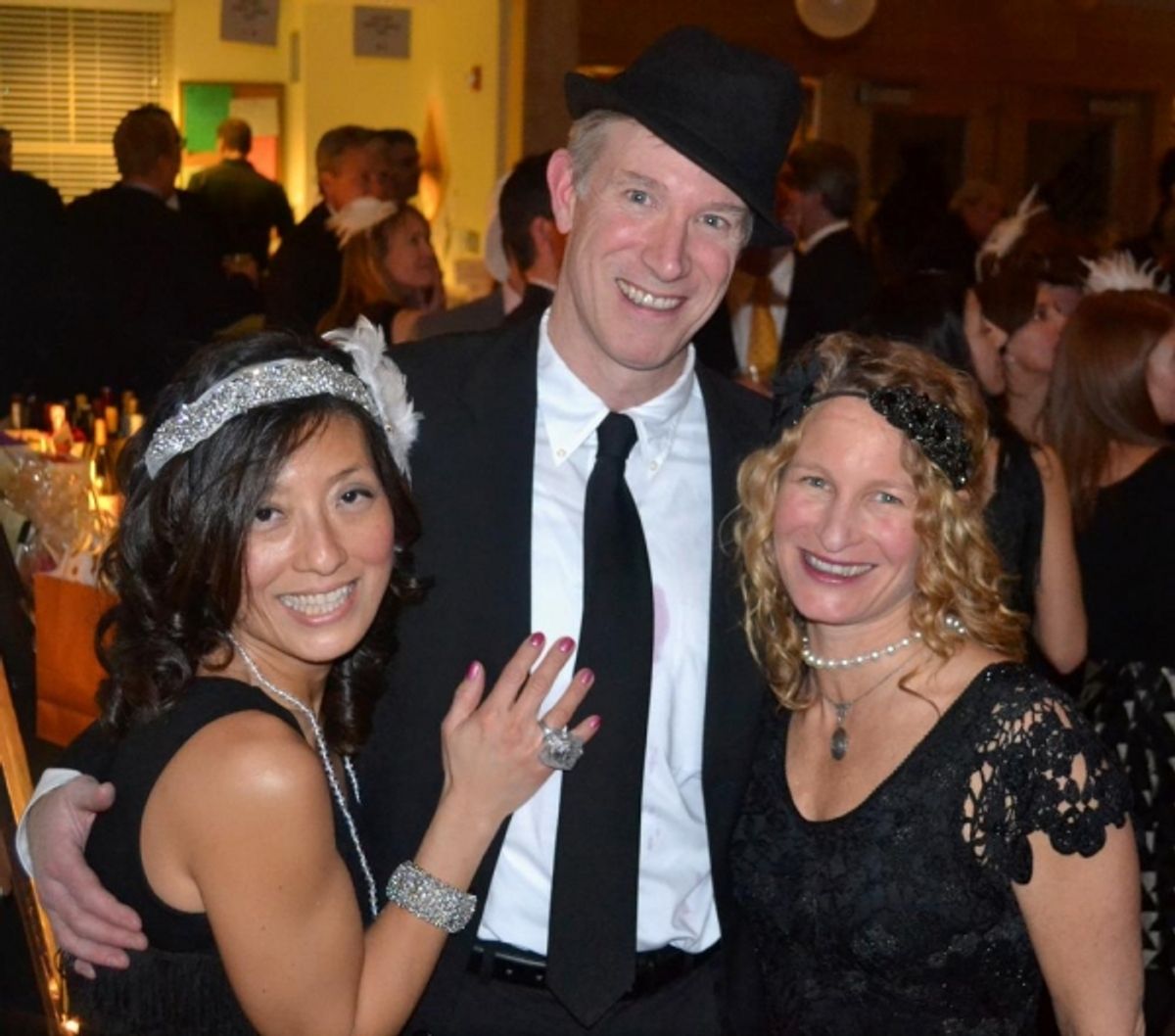 Judy and Hank Lynch and Carolyn Kaplan of Hingham at 