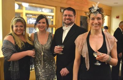 Katie Puzo, Mary Elizabeth and Frank Bailey, all of Hingham, and SSC VP of Education, Photo