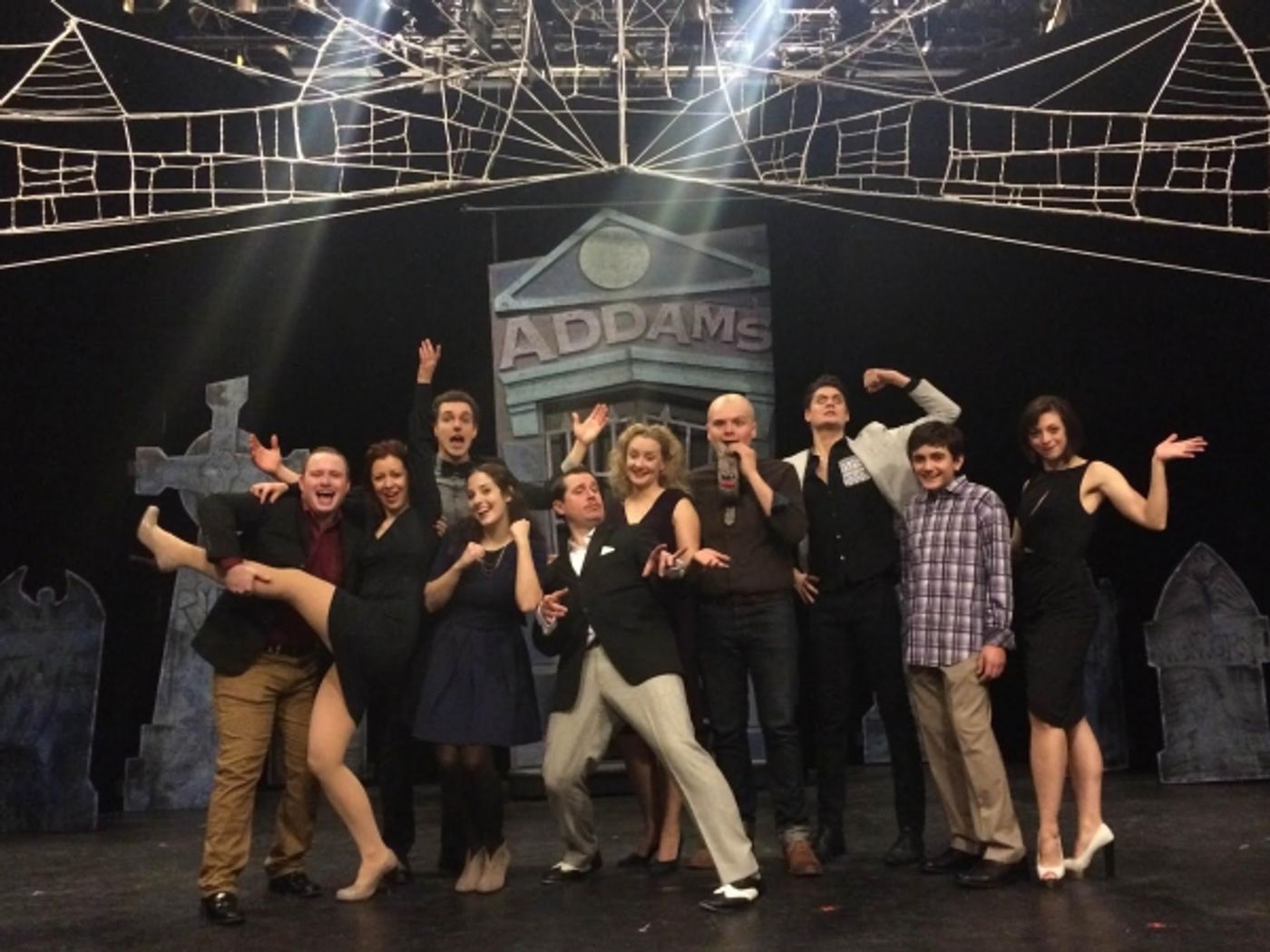 Photo Flash: Cast of Mercury Theater Chicago's THE ADDAMS FAMILY Celebrates Opening Night  Image