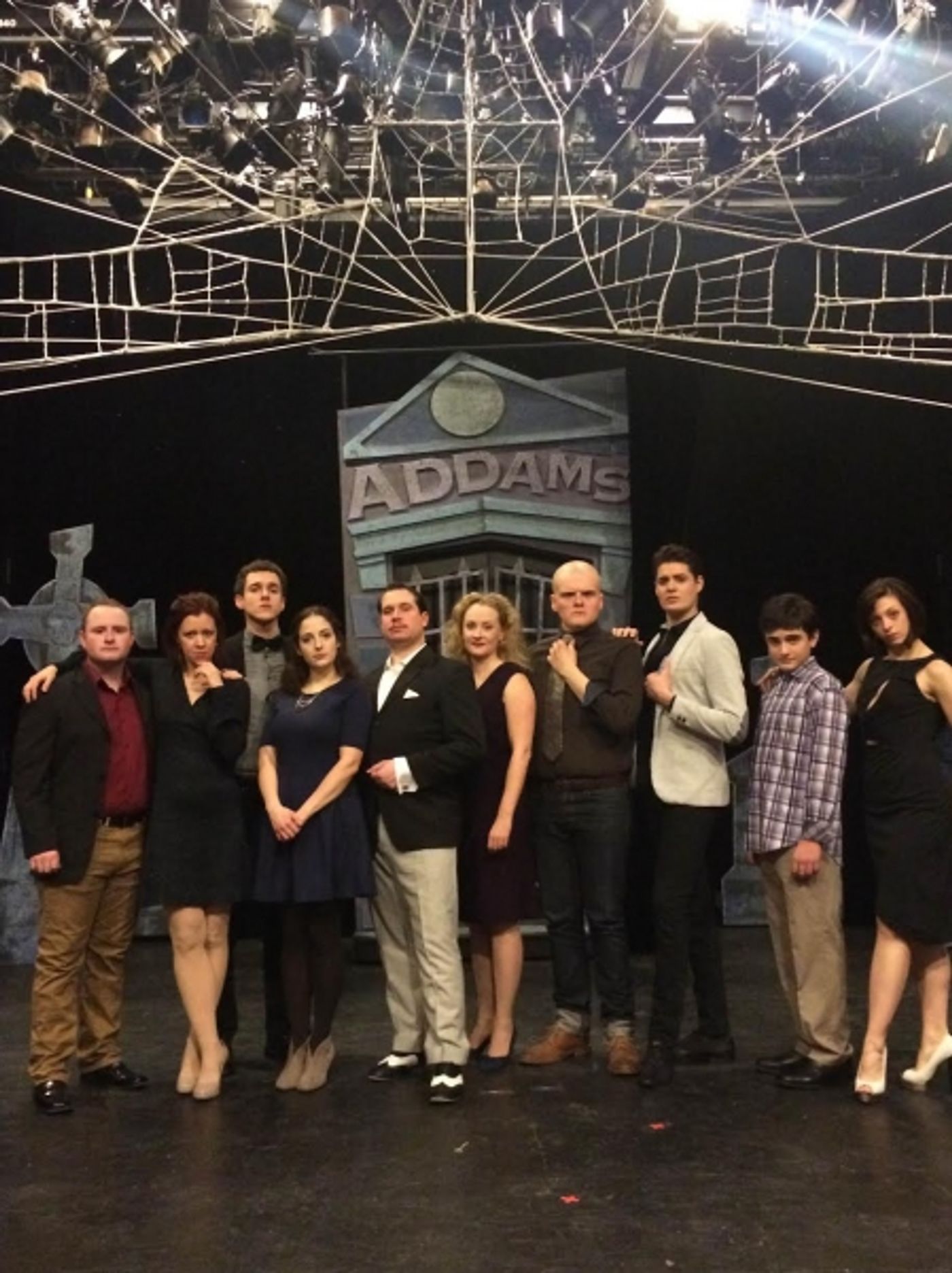 Photo Flash: Cast of Mercury Theater Chicago's THE ADDAMS FAMILY Celebrates Opening Night  Image