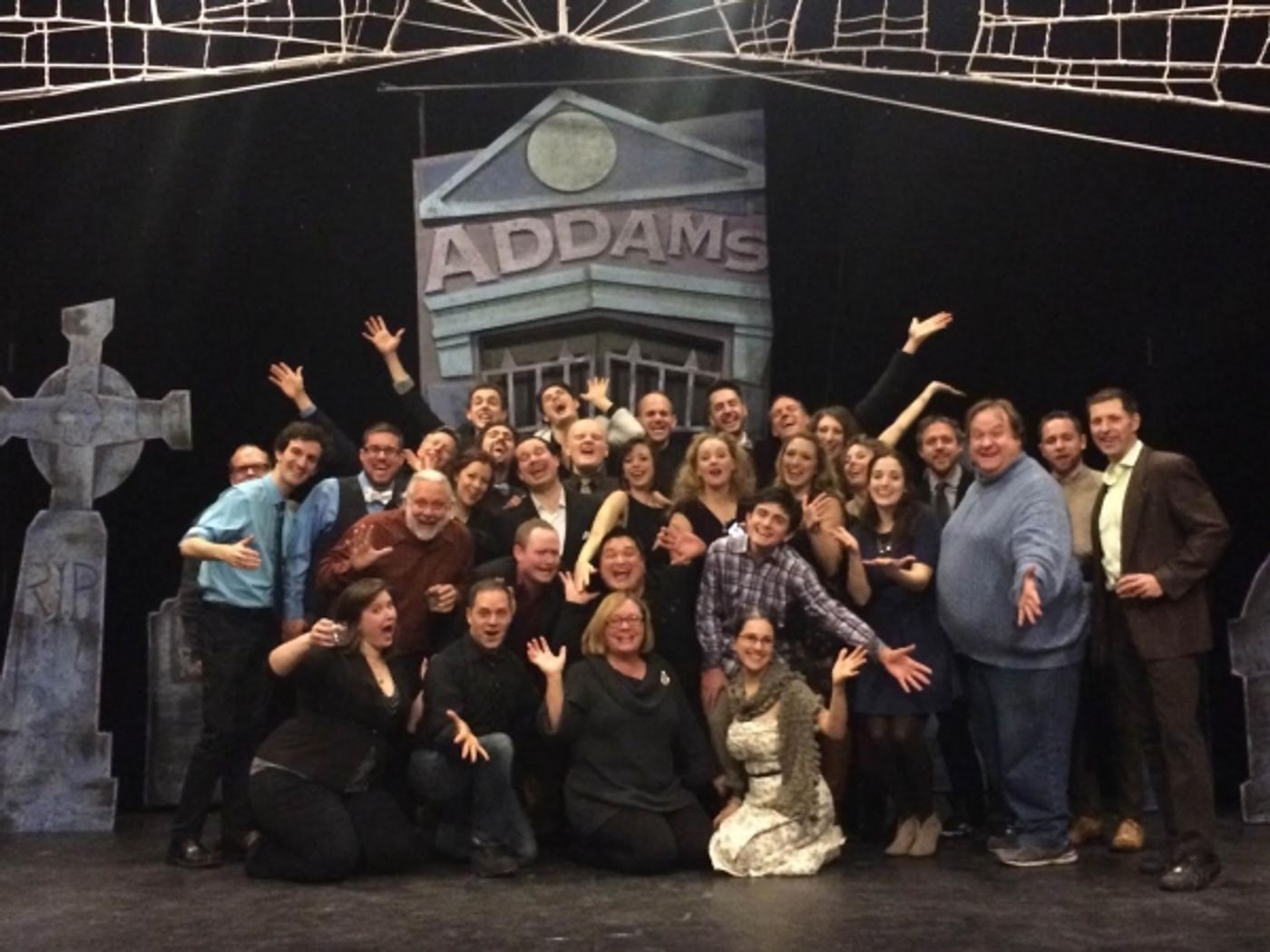 Photo Flash: Cast of Mercury Theater Chicago's THE ADDAMS FAMILY Celebrates Opening Night  Image