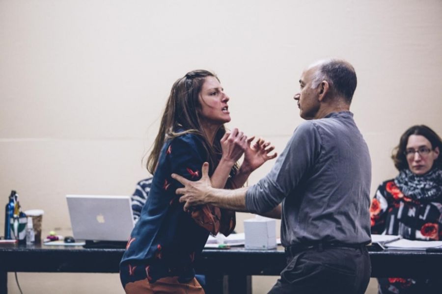 Photo Flash: In Rehearsal with the Cast of ROCKET TO THE MOON Off-Broadway Image