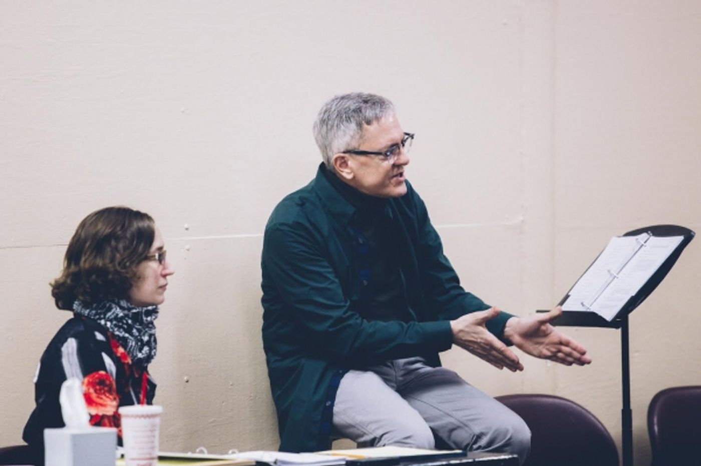 Photo Flash: In Rehearsal with the Cast of ROCKET TO THE MOON Off-Broadway  Image