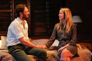 Ebon Moss-Bachrach and Anna Camp @ BroadwayWorld Ebon Moss-Bachrach and Anna Camp Photo