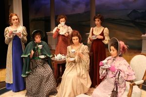 Greyson Chadwick (Elizabeth Bennet), Jorie Janeway (Charlotte Lucas), Ivy Beech (Jane Photo