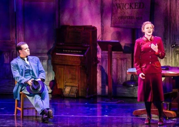 Matt Taylor (Sky Masterson) and Kayleen Seidl (Sarah Brown) Photo