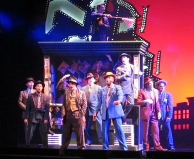 Grant Snuffer (Texan) and the Cast of GUYS & DOLLS in 'Runyonland' Photo