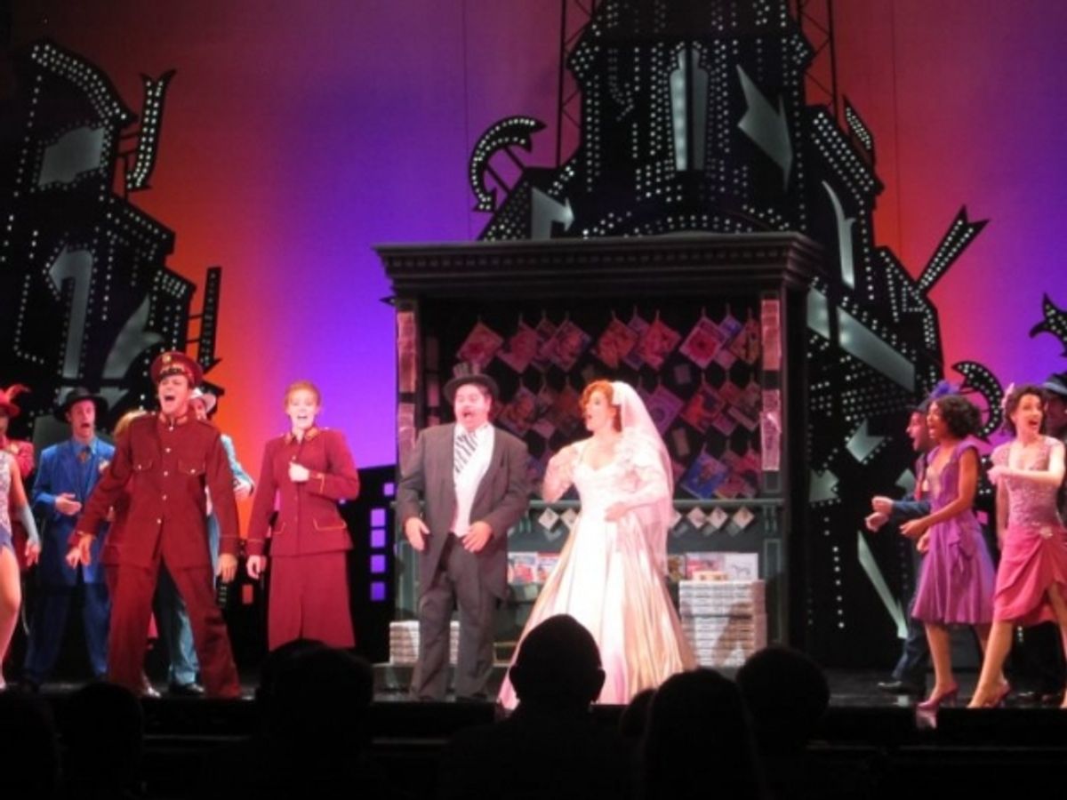 Matt Taylor, Kayleen Seidl, Kelly Green, Lauren Weinberg and the cast of GUYS & DOLLS at 