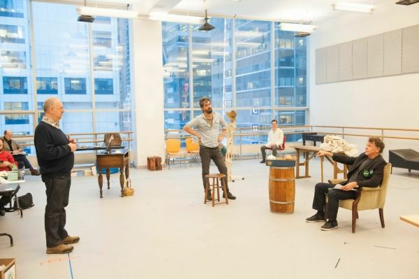Photo Flash: In Rehearsal for Atlantic Theater Company's POSTERITY, Starring Hamish Linklater, John Noble, Dale Soules in More!  Image