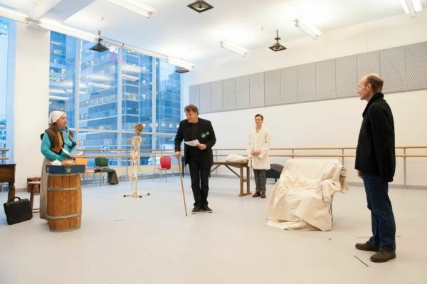 Photo Flash: In Rehearsal for Atlantic Theater Company's POSTERITY, Starring Hamish Linklater, John Noble, Dale Soules in More!  Image