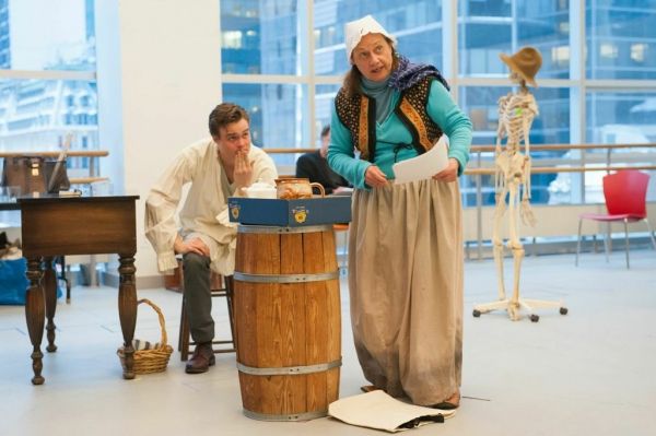 Photo Flash: In Rehearsal for Atlantic Theater Company's POSTERITY, Starring Hamish Linklater, John Noble, Dale Soules in More!  Image