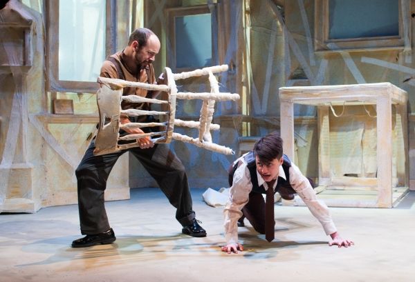 Douglas Hara (as Mr. Samsa), Kristen Bailey (as Gregor) Photo