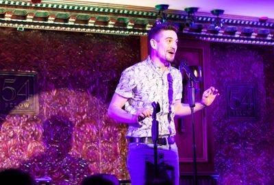 Mo Brady, understudying for Wesley Taylor, sings 'Pulled' from The Addams Family. Photo