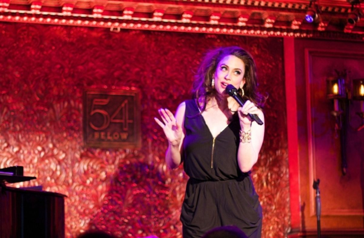 Lesli Margherita explains how the evening will run, and the one rule: DRINK. at 
