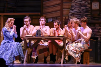 Kate Marshall (Milly), Wesley Drummond (Benjamin), Carver Duncan (Caleb), Matt Casey  Photo
