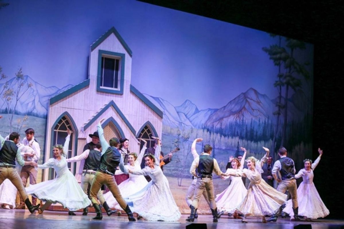 The cast of SEVEN BRIDES FOR SEVEN BROTHERS at First Look at the National Tour of SEVEN BRIDES FOR SEVEN BROTHERS