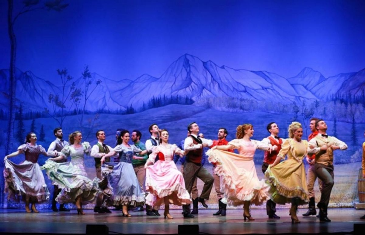 The cast of SEVEN BRIDES FOR SEVEN BROTHERS at First Look at the National Tour of SEVEN BRIDES FOR SEVEN BROTHERS
