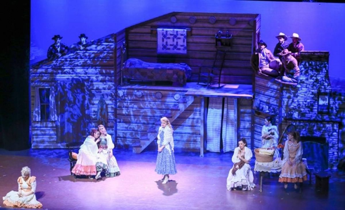 The cast of SEVEN BRIDES FOR SEVEN BROTHERS at 