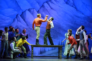 William Leonard (Frank), Corey John Hafner (Zeke), and the cast of SEVEN BRIDES FOR SEVEN BROTHERS @ BroadwayWorld William Leonard (Frank), Corey John Hafner (Zeke), and the cast of SEVEN BRIDES FOR S Photo