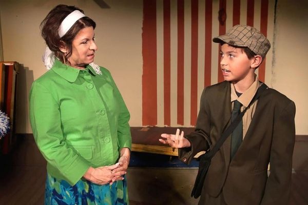 Mrs. Antrobus and the Telegraph Boy (Carol Davis, Andrew Nurre) Photo