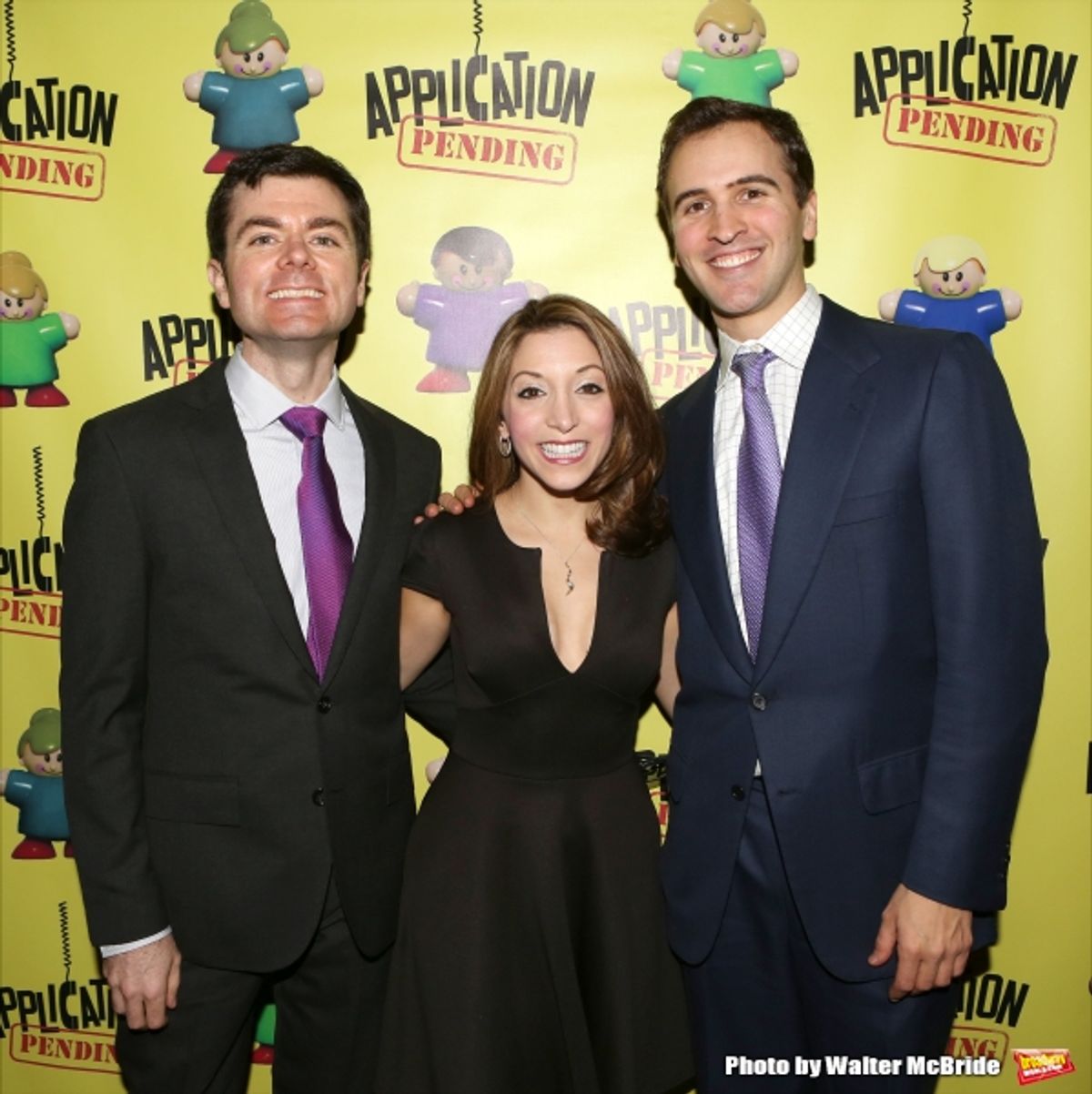 Greg Edwards, Christina Bianco and Andy Sandberg  at 