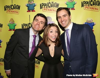 Greg Edwards, Christina Bianco and Andy Sandberg  Photo
