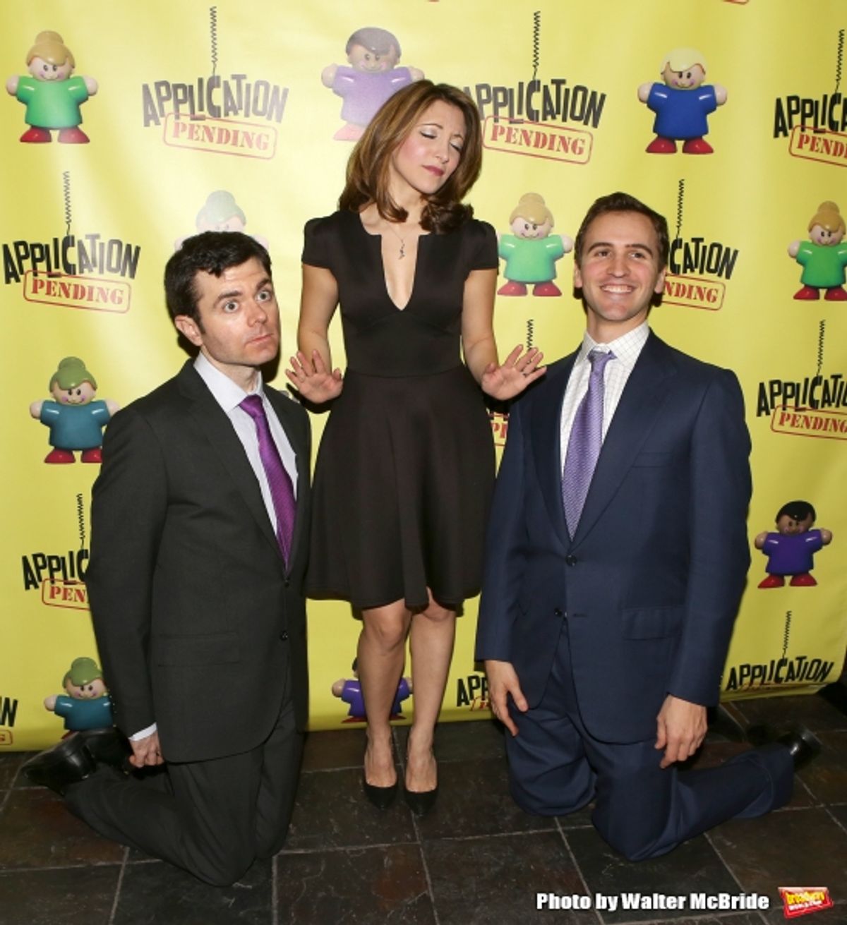 Greg Edwards, Christina Bianco and Andy Sandberg  at 