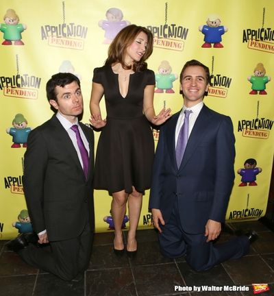 Greg Edwards, Christina Bianco and Andy Sandberg  Photo