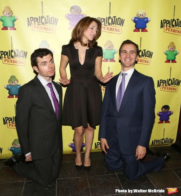 Greg Edwards, Christina Bianco and Andy Sandberg  Photo