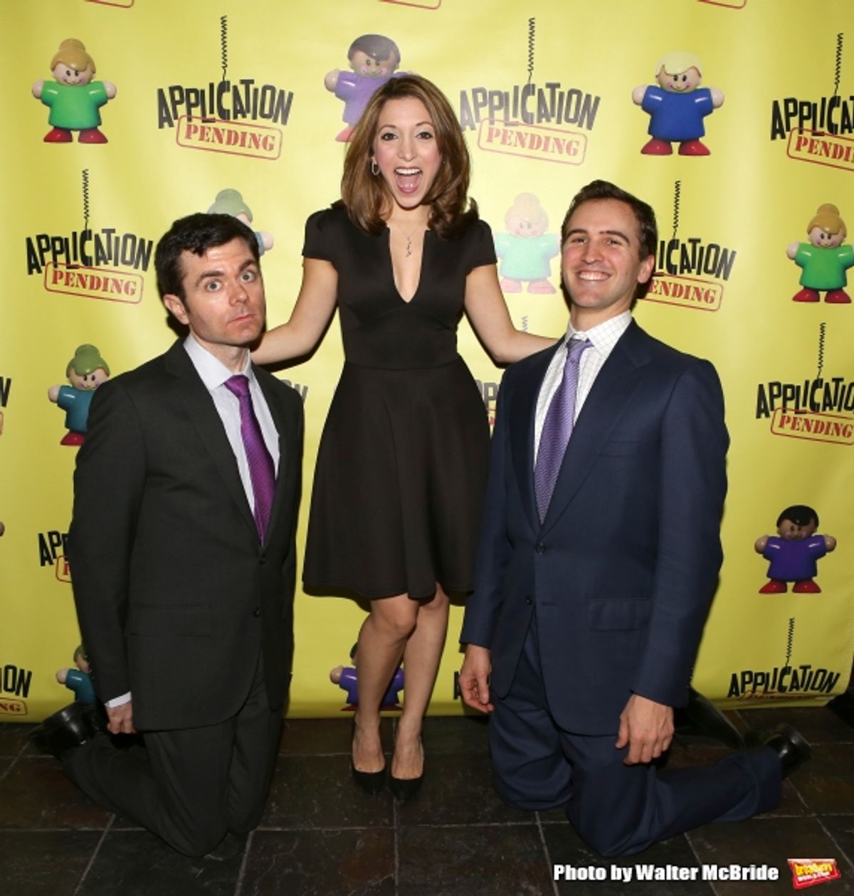 Greg Edwards, Christina Bianco and Andy Sandberg  at 