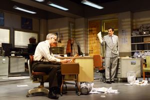 George Aaronow (Peter Galman) and Richard â€"Ricky†Roma (Peter Allas) @ BroadwayWorld George Aaronow (Peter Galman) and Richard â€"Ricky†Roma (Peter Allas) Photo