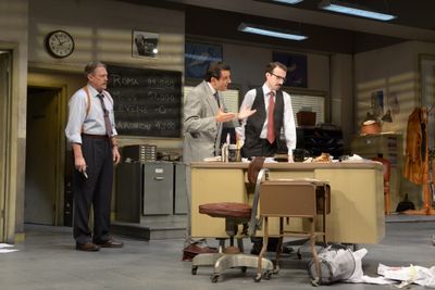 Detective Baylen (Kenneth Kay), Richard â€œRickyâ€ Roma (Peter Allas) and Jo Photo