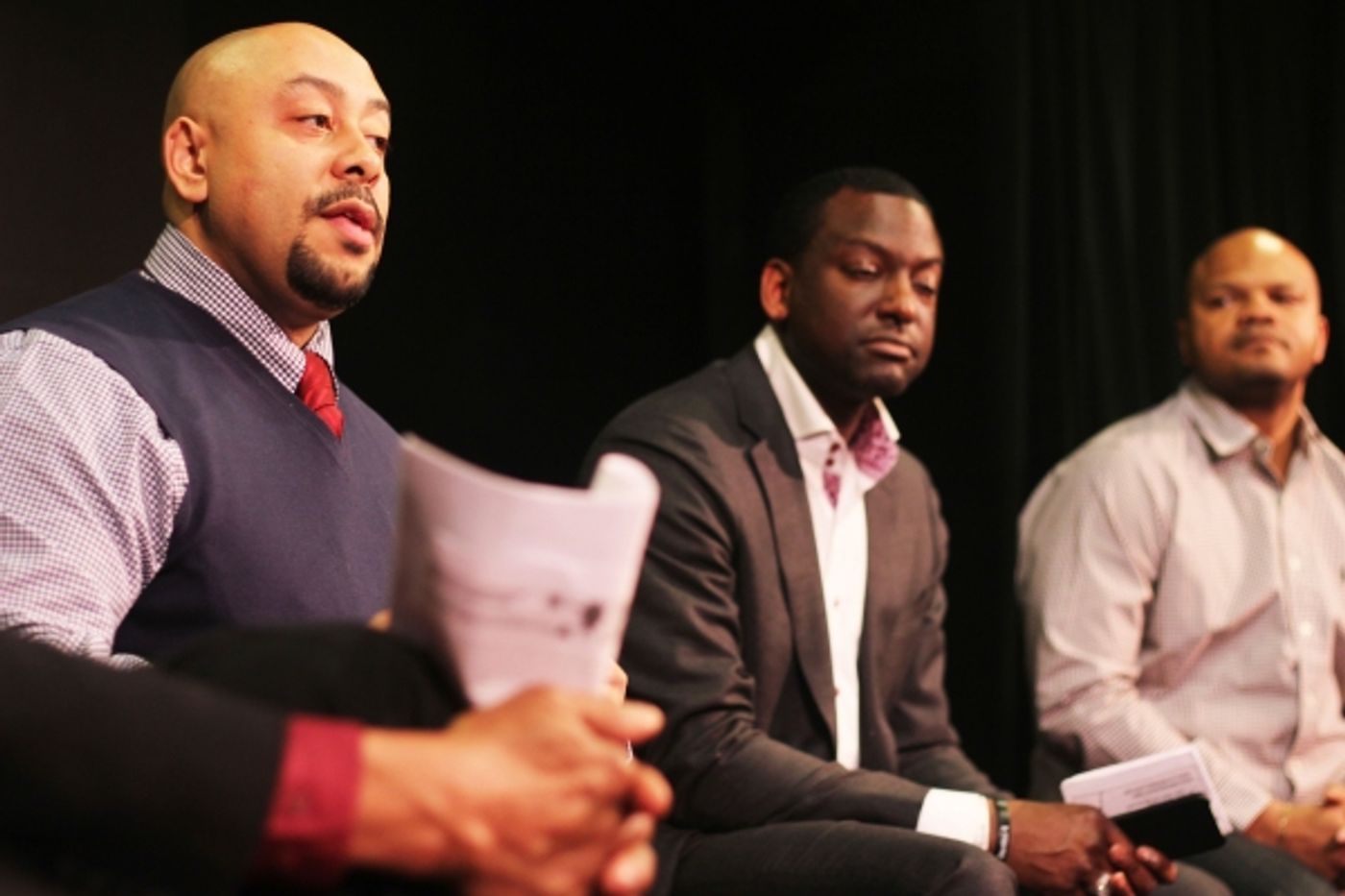 Photo Flash: Members of 'The Central Park Five' Appear for THE BULLPEN Talkback  Image