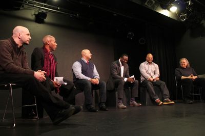 Joe Assadourian, Senator Bill Perkins, Raymond Santana, Yusef Salaam, Kevin Richardso Photo