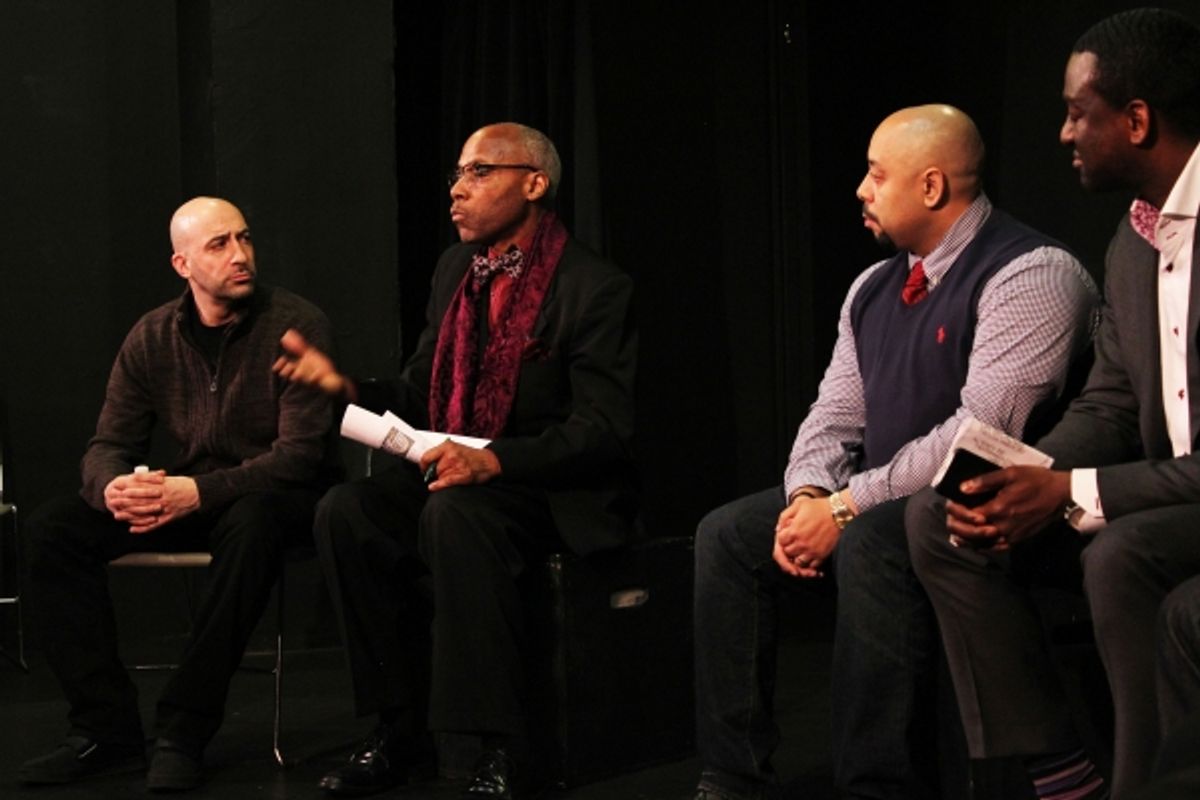 Joe Assadourian, Senator Bill Perkins, Raymond Santana, Yusef Salaam at 