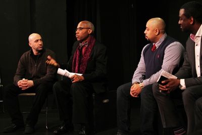 Joe Assadourian, Senator Bill Perkins, Raymond Santana, Yusef Salaam Photo