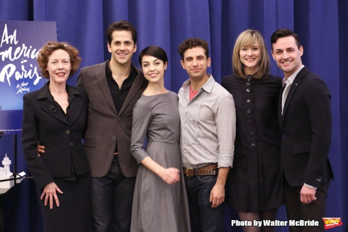 Veanne Cox, Robert Fairchild, Leanne Cope, Brandon Uranowitz, Jill Paice and Max Von Essen at 