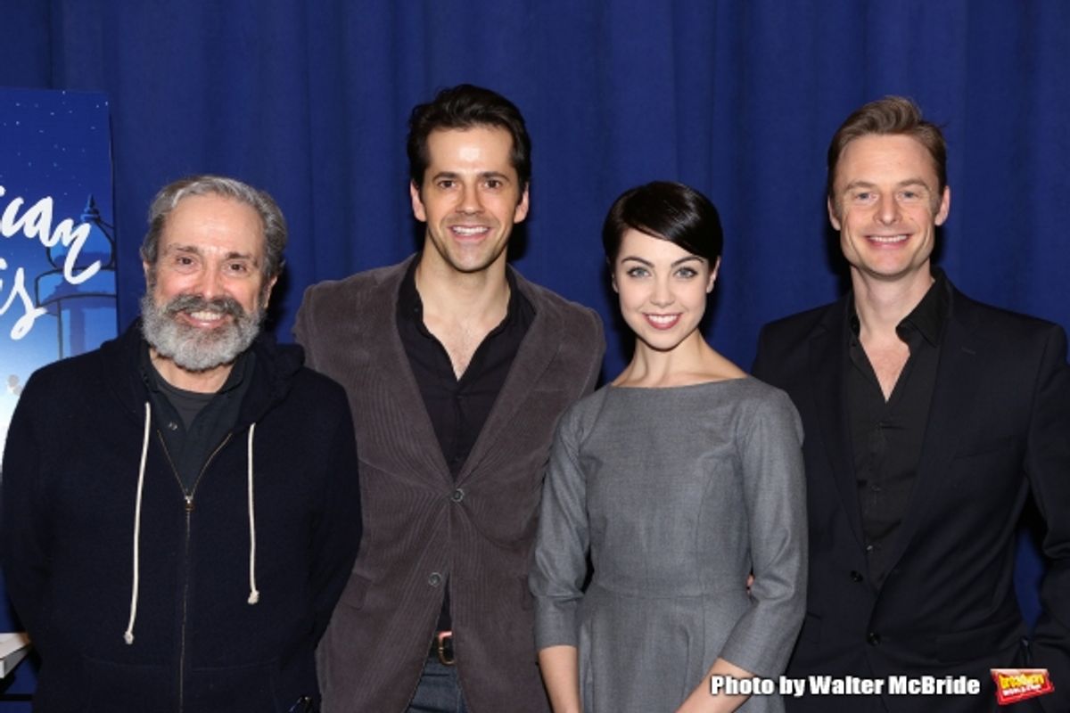 Playwright Craig Lucas, actors Robert Fairchild, Leanne Cope and director/choreographer Christopher Wheeldon at 