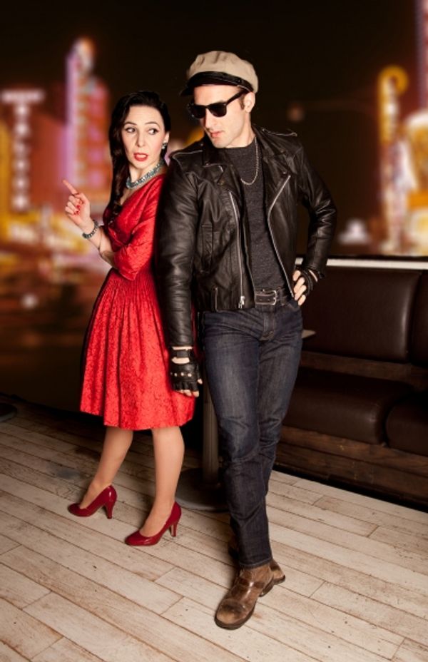 Irina Tsikurishvili as Beatrice. Ben Cunis as Benedick. Photo