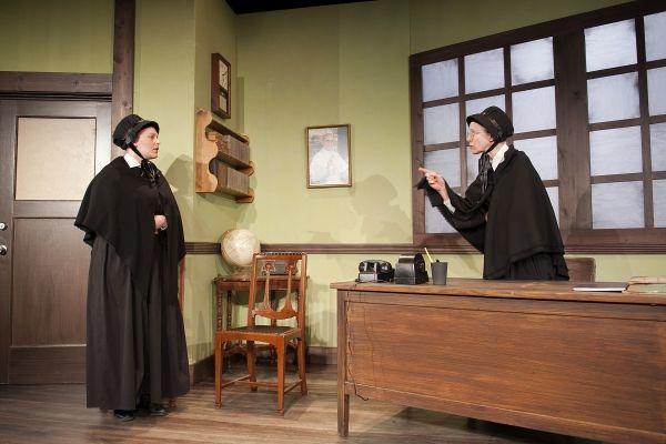 Mikkel Simons as Sister James and Scarlett Hepworth as Sister Aloysius  Photo
