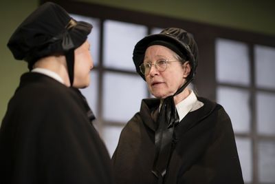 Mikkel Simons as Sister James and Scarlett Hepworth as Sister Aloysius  Photo
