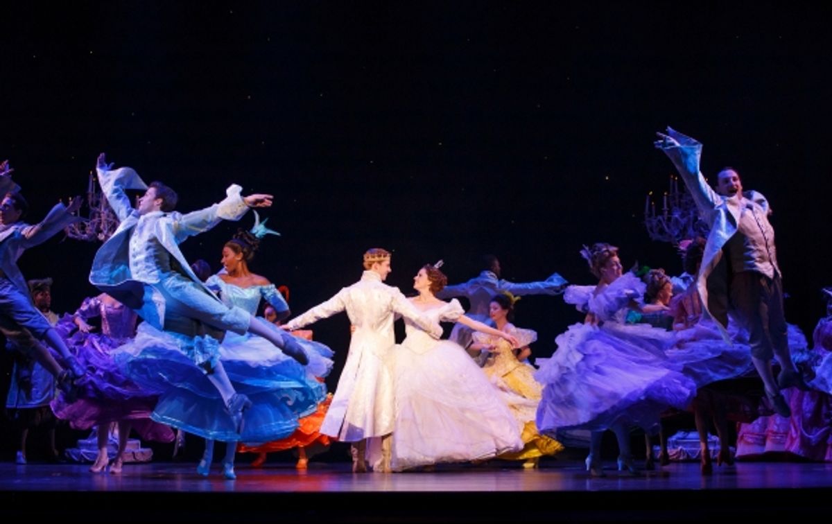 Andy Jones, Paige Faure and the cast of the national tour of CINDERELLA at 