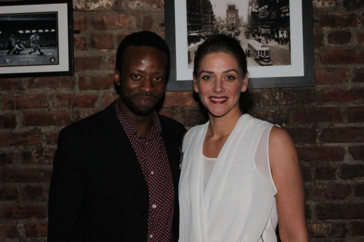 Clifford Samuel and Neve McIntosh at 