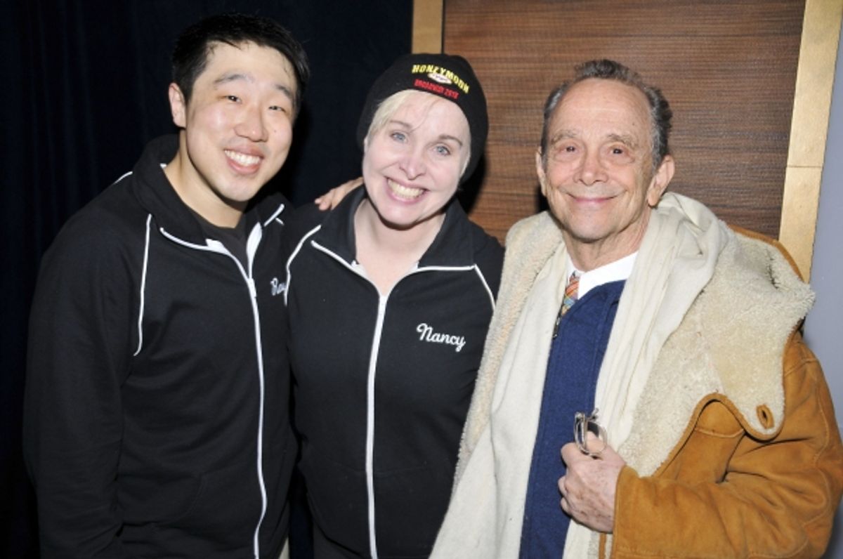 Raymond J. Lee, Nancy Opel, Joel Grey at 