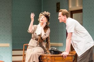 Maureen Lipman as Veta Louise Simmons and Jack Hawkins as Lyman Sanderson Photo