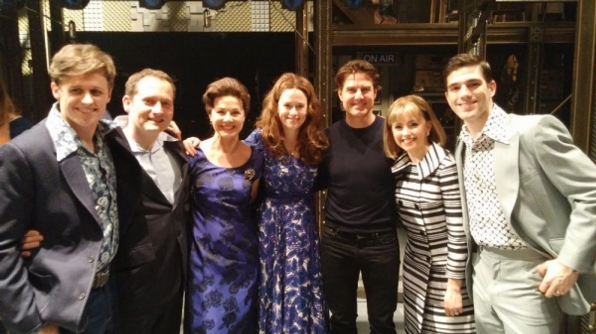 Tom Cruise and the West End cast of BEAUTIFUL at 