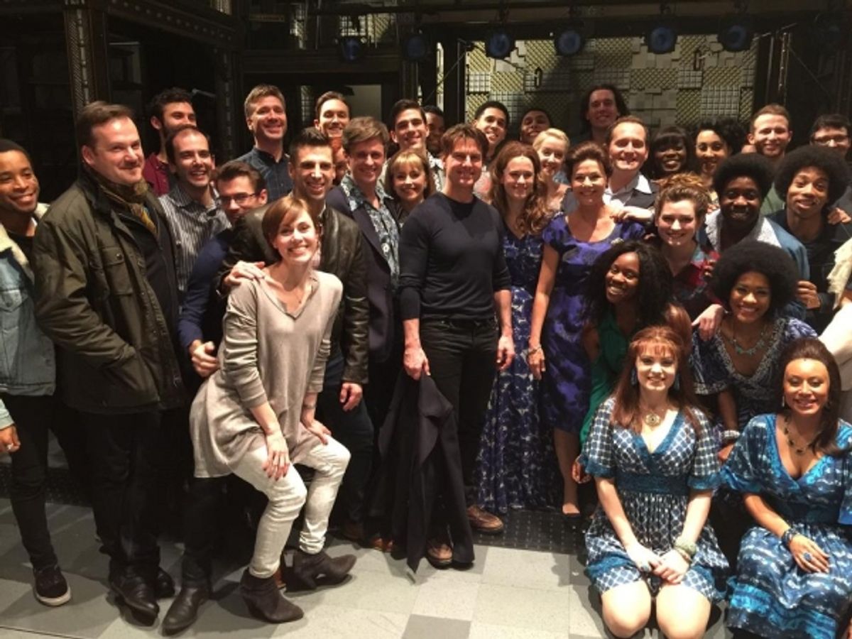 Tom Cruise and the West End Cast of BEAUTIFUL at 
