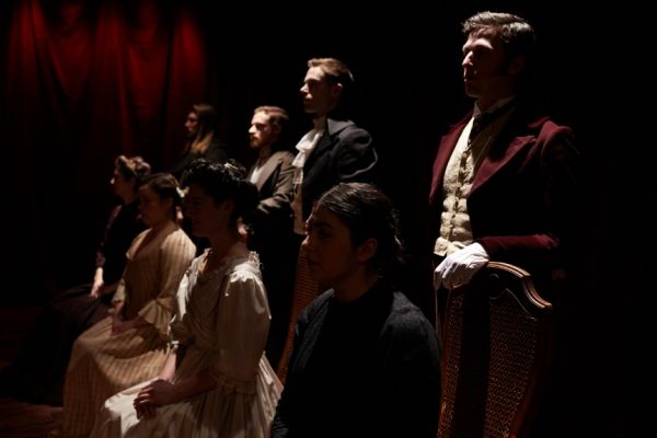 sitting: Anastasia Olowin (Cathy), Lauren Swan-Potras (Jo), Kelly Rogers (Lizzy), Sam Photo