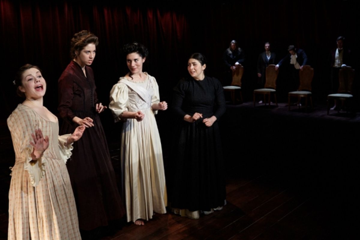 Lauren Swan-Potras (Jo), Anastasia Olowin (Cathy), Kelly Rogers (Lizzy), Sam Corbin (Jane) at 